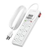 Protetor De Sobretensão Bn-link 8 Outlet Com Temporizador Digital De 7 Dias