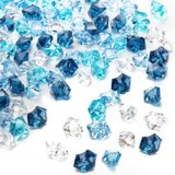 Acrílico Azul Fake Ice Domestar Premium 150 Unidades Para Decoração