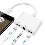 Adaptador A-bst 3 Em 1 Lightning Para Fone De Ouvido Com Conector De 3,5 Mm Iphone