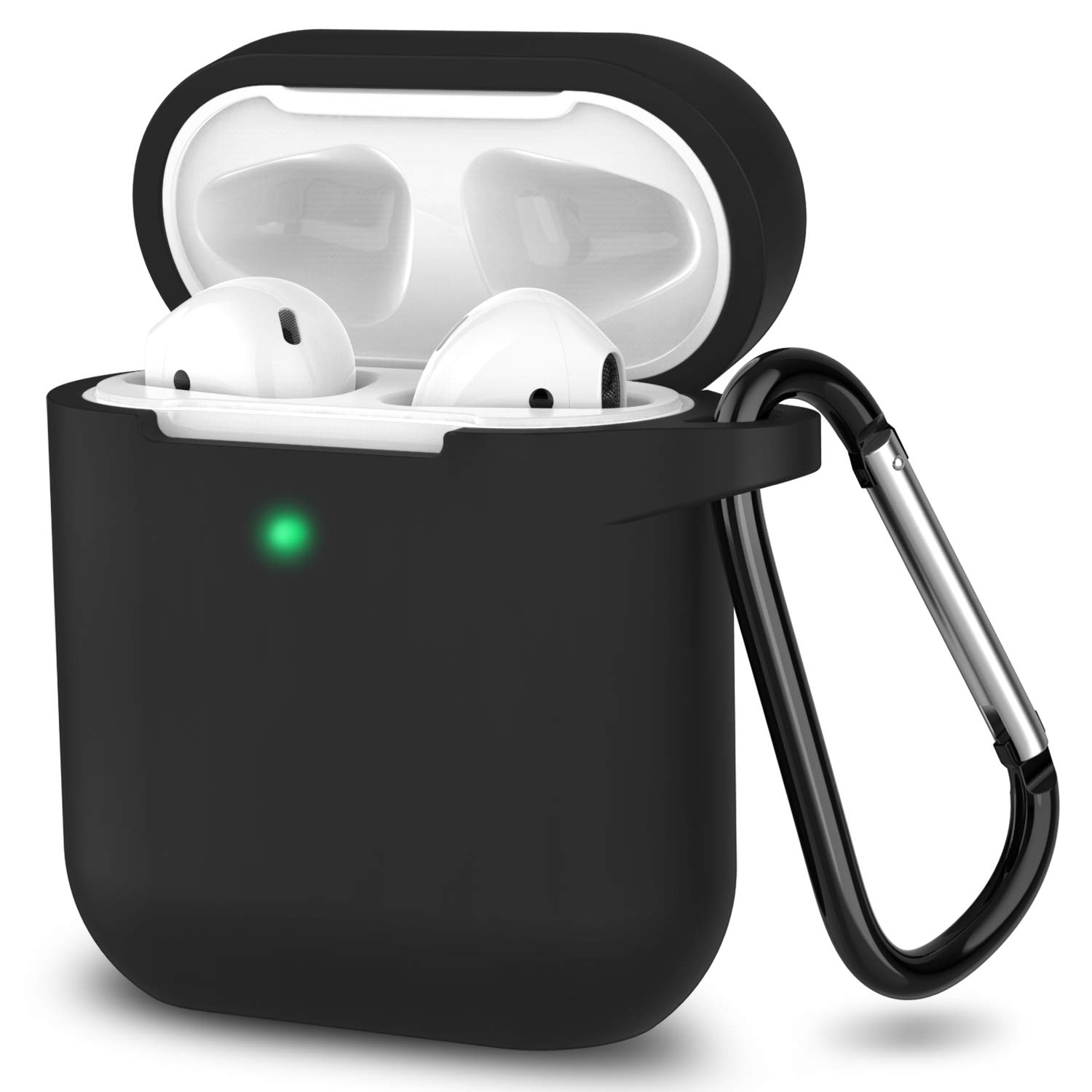 Capa Para Airpods Satlitog De Silicone Com Proteção Total Preta