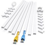 Cord Hider Yecaye Cmc03 Para Kit De Gerenciamento De Cabos De 3,17 M Branco