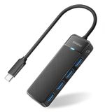 Hub Usb Idsonix De 4 Portas Usb 3.0 De 5 Gbps Para Laptop Macbook Preto