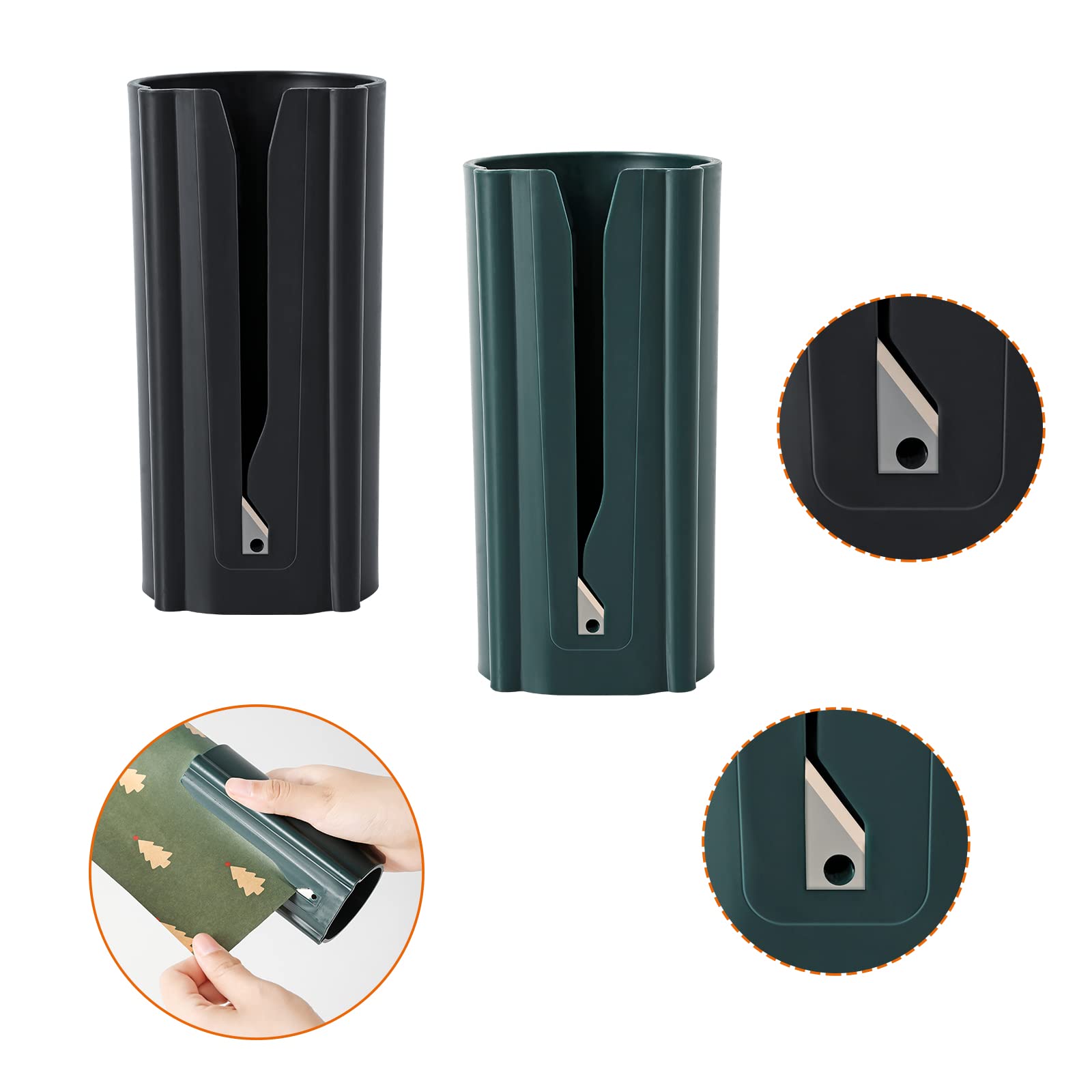 Tubo De Ferramentas Para Cortar Papel De Embrulho Ctobu Christmas (2 Unidades)