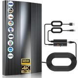 Antena Hd Externa Ts-ant Para Smart Tv 4k 1080p Com Amplificador