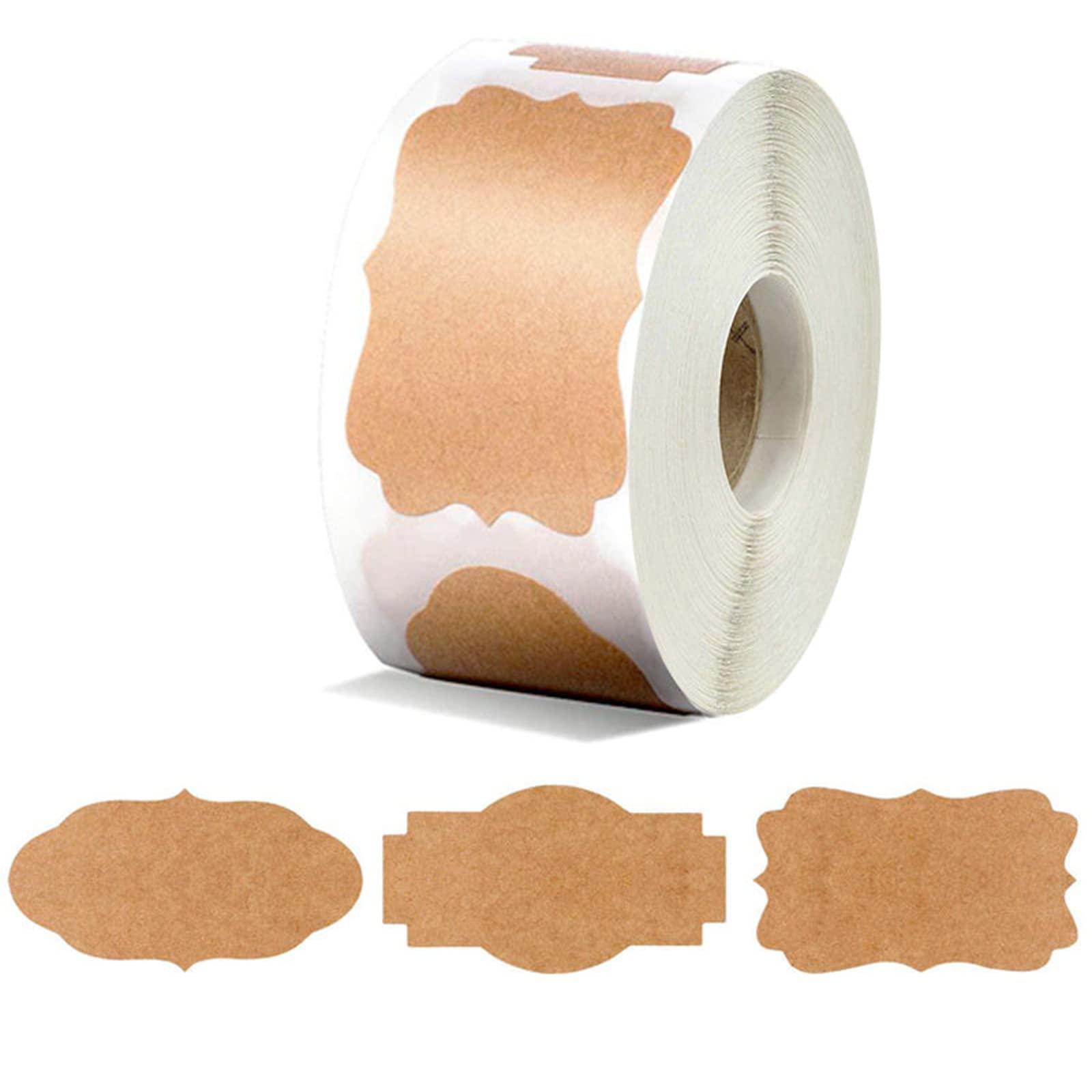 Etiquetas Adesivas: 300 Peças De Papel Kraft De 1,2 X 2 Polegadas Para Presente De Natal