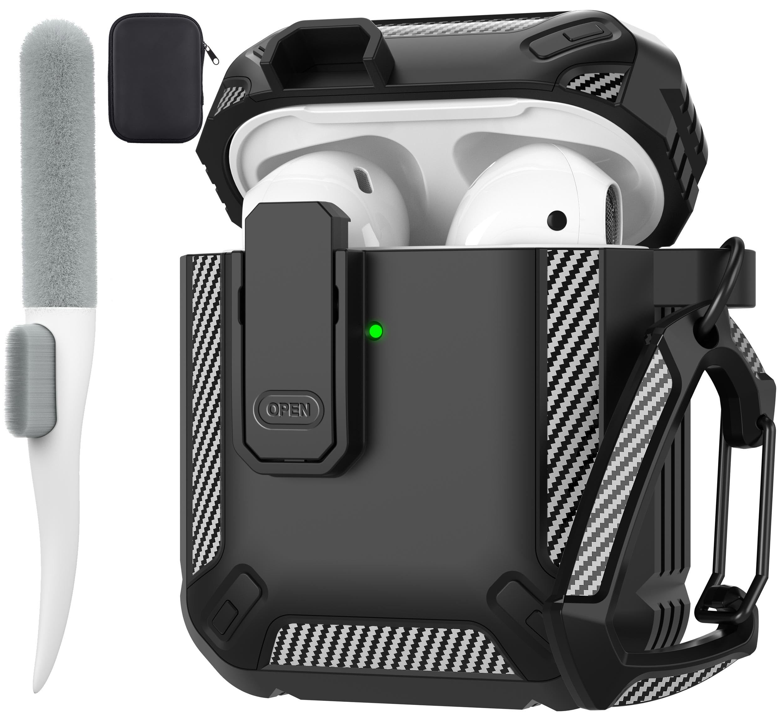 Capa Para Airpods Maxjoy Com Trava Para Airpods De 1ª E 2ª Geração