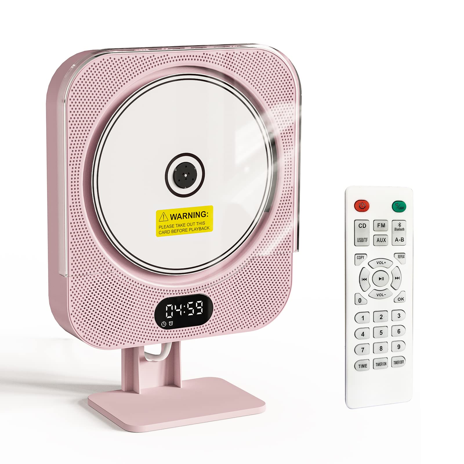 Leitor De Cd Kozun Kpop Pink Desktop/wall Bluetooth/rádio Fm