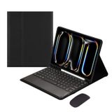 Capa De Teclado Sensível Ao Toque Para Ipad Pro 11 2024 Com Mouse Preta