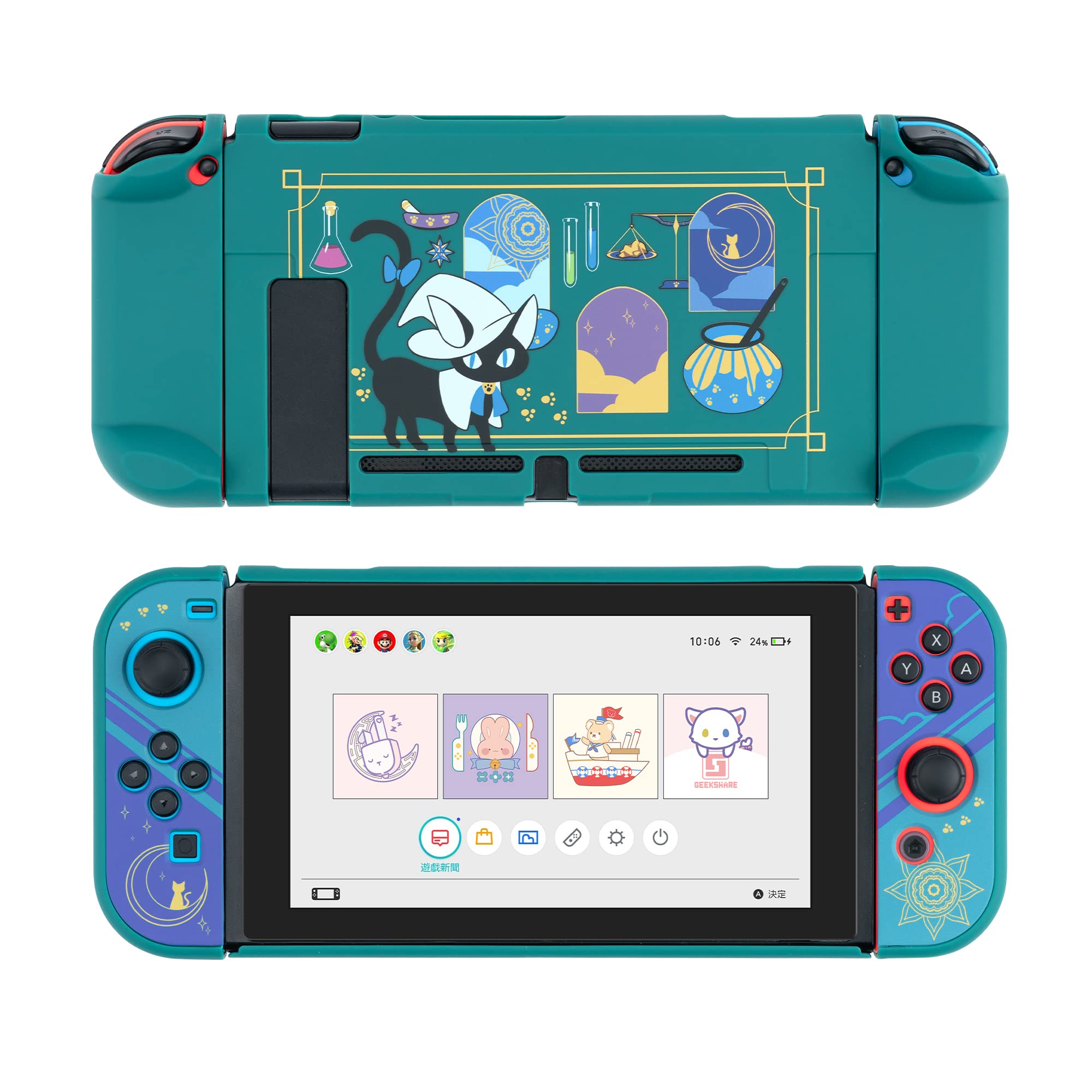 Capa Protetora Geekshare Alchemy Cat Para Nintendo Switch