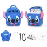 Capa Airpods, Mochila E Chaveiro Katouigb Cute Stitch Design
