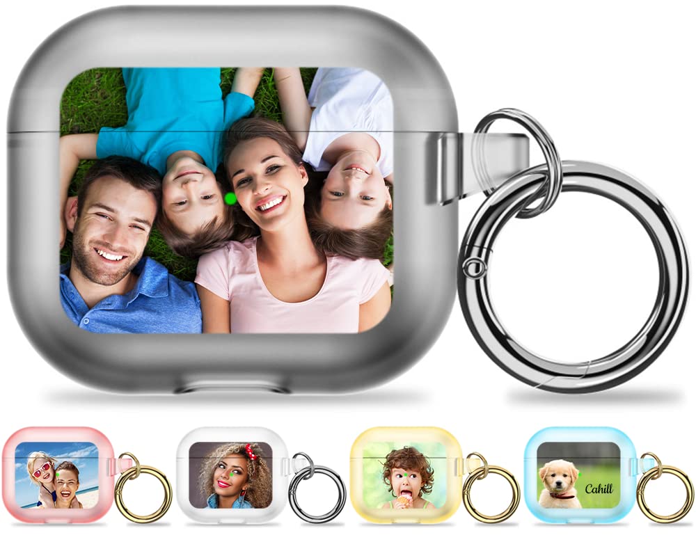 Capa Airpods 3 Aipnis Custom Photo Transparente Tpu Cinza