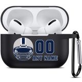 Capacete De Futebol Airpods Case Vngda Diy Com Nome E Número Personalizados