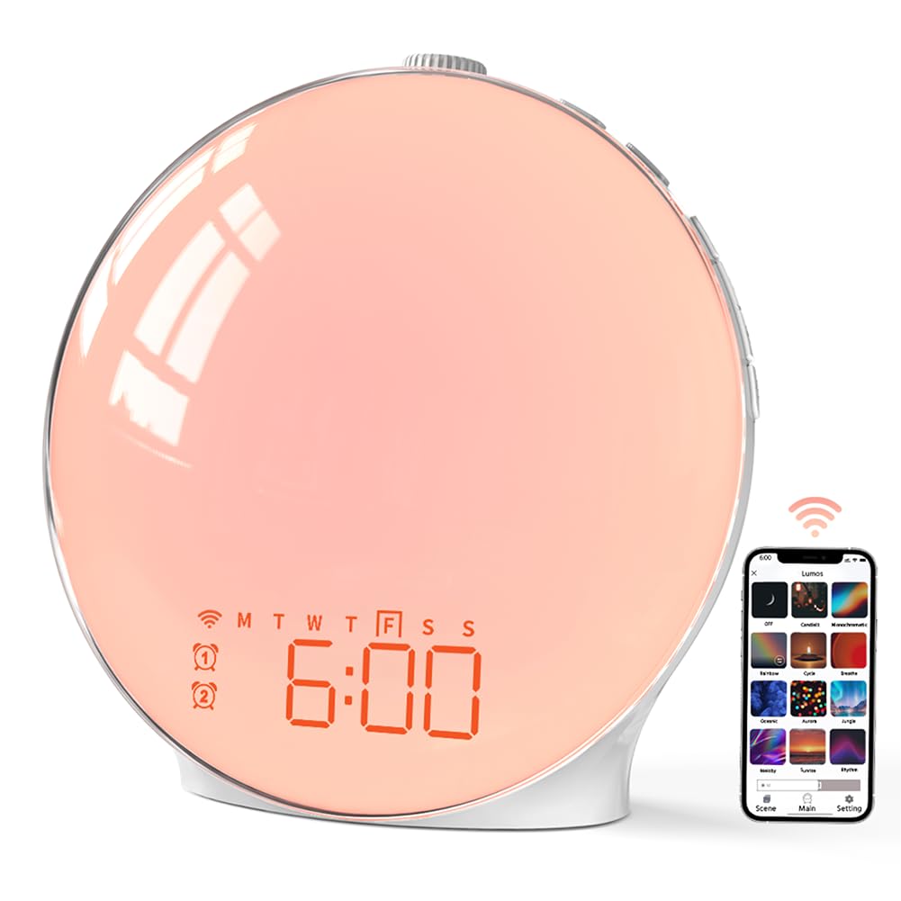 Despertador Sunrise Momilla Wakeglow 201 Com Alexa E Rádio Fm