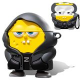 Capa Para Airpod Hooyiiok Funny Cartoon Character De 3ª Geração Amarela