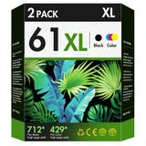 Cartucho De Tinta Voredo 61xl De Substituição De Alto Rendimento Para Hp 61
