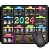 Mouse Pad Rmympmyx Com Borda Costurada 24,4 X 20,1 Cm (calendário 2024 Preto)