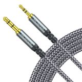 Cabo De Áudio Auxiliar Mcsper 3,5 Mm A 2,5 Mm 1,5 M Bose Jbl Akg Grey