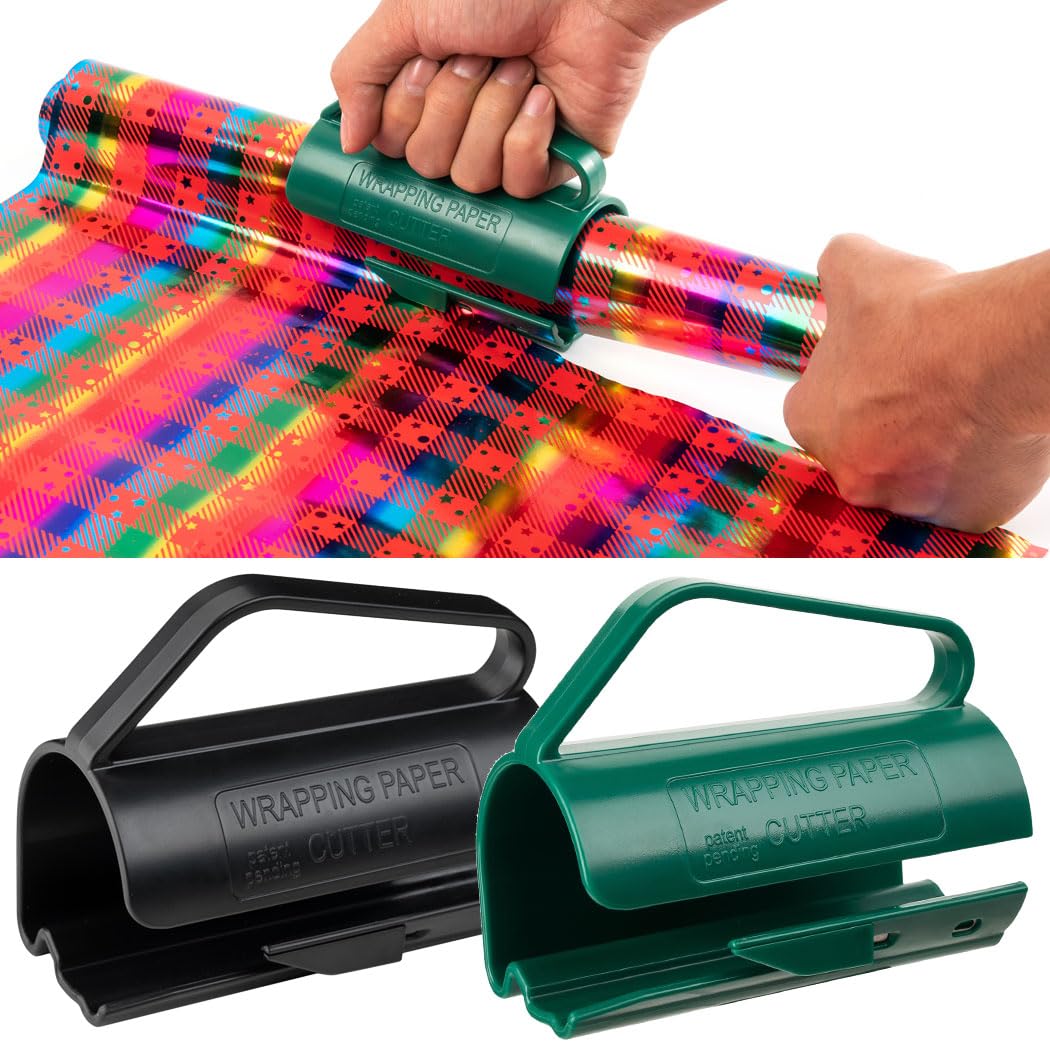 Cortador De Rolo De Papel De Embrulho Bangdaerge Preto+verde, 2 Unidades
