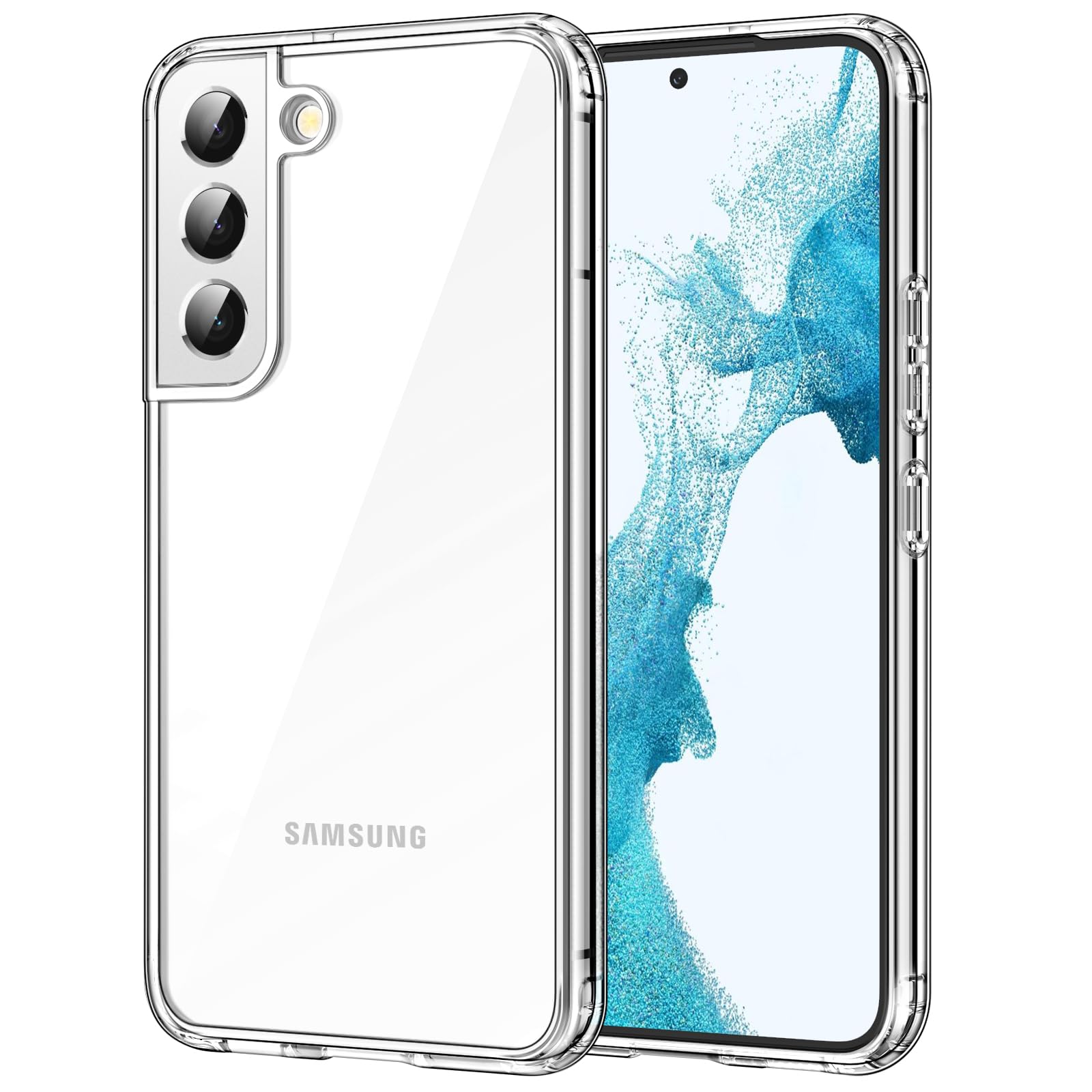 Capa De Telefone Jetech Samsung Galaxy S22 5g De 6,1 Polegadas Transparente