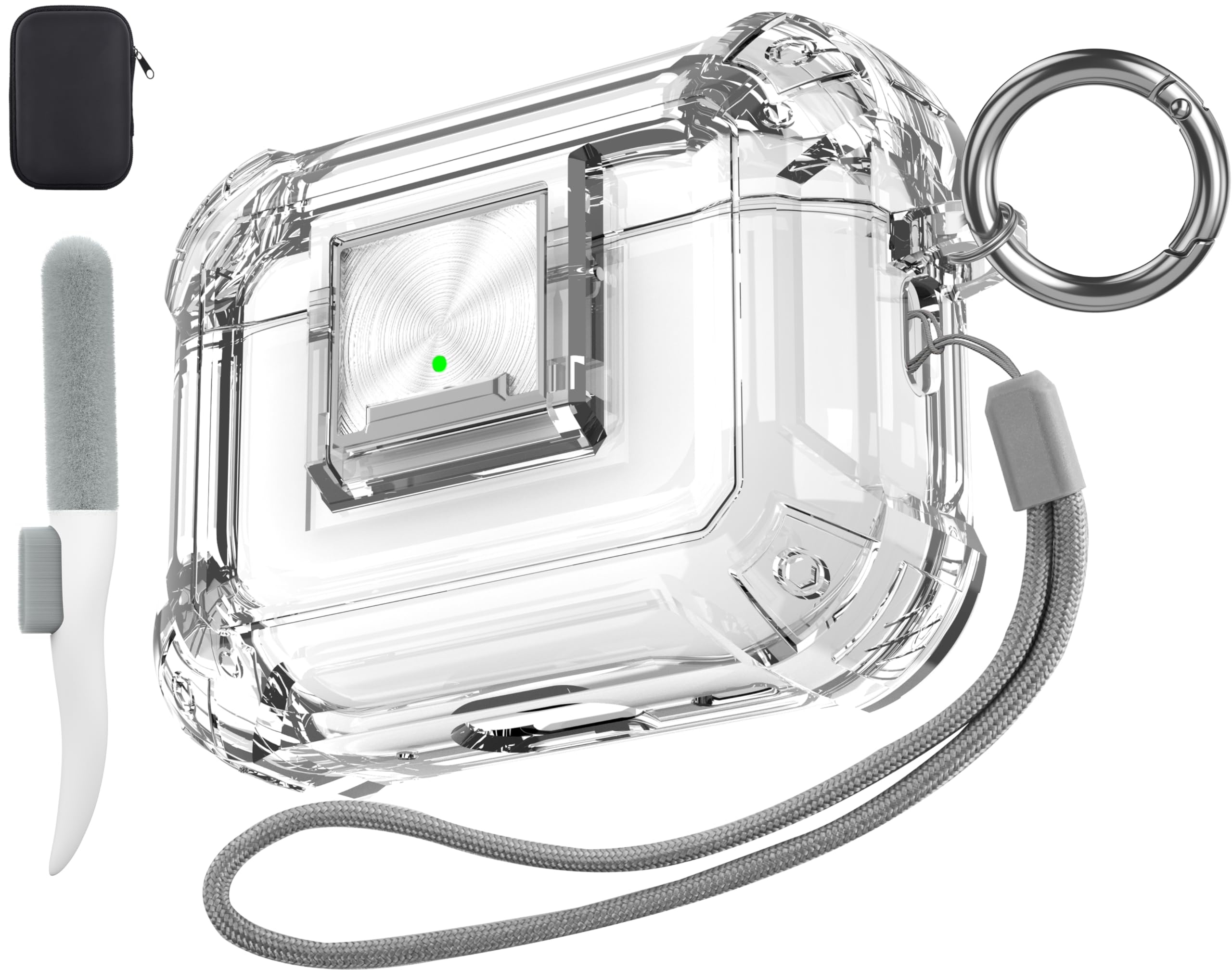 Case Valkit Compatível Com Airpods Pro De 2ª E 1ª Geração Com Kit De Limpeza