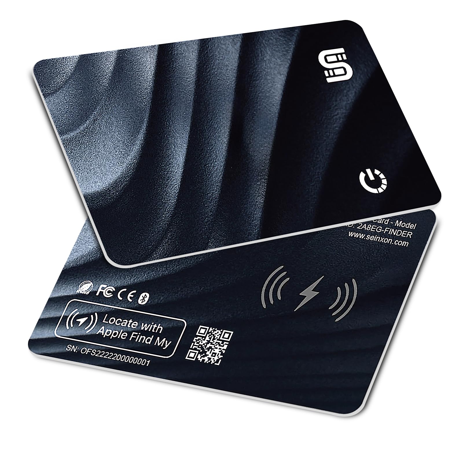 Wallet Tracker Seinxon De Recarga Sem Fio Ip68 Preto