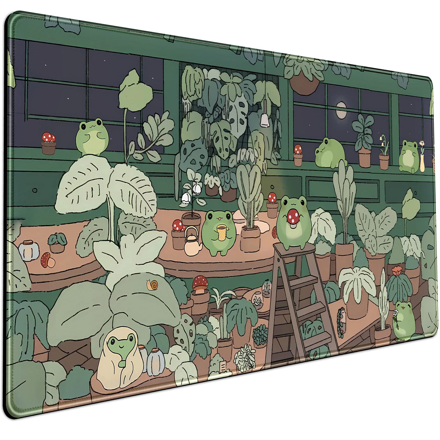 Mouse Pad Mechanical Cattle Cute Frog Green Para Mesa 80x40cm