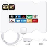 Antena De Tv Digital Interna 6k 1090p Hd Com Amplificador De Sinal