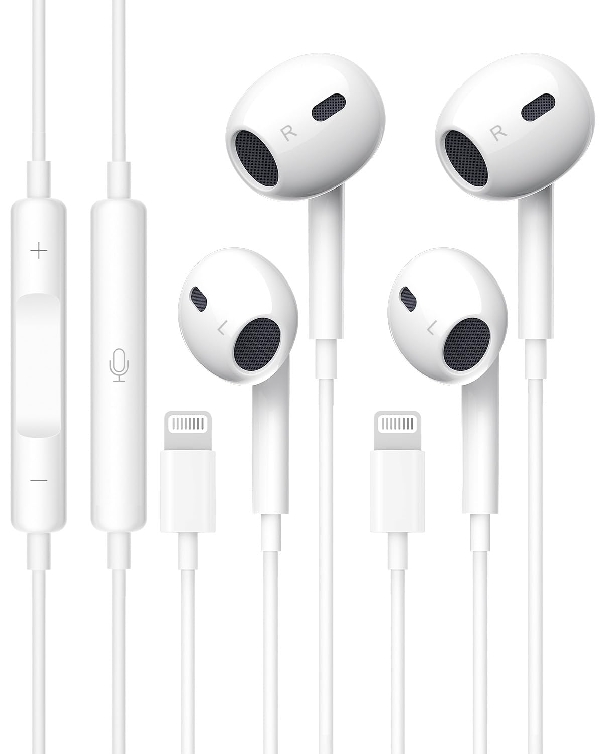 Fones De Ouvido Aonelas Ohedmeh Para Iphone Com Microfone E Volume