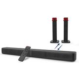 Barra De Som Geoyeao 2.2ch De 32 Polegadas Com Subwoofer Duplo Para Smart Tv