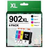 Cartuchos De Tinta Hallolux 902xl Compatíveis Com Hp Officejet Pro