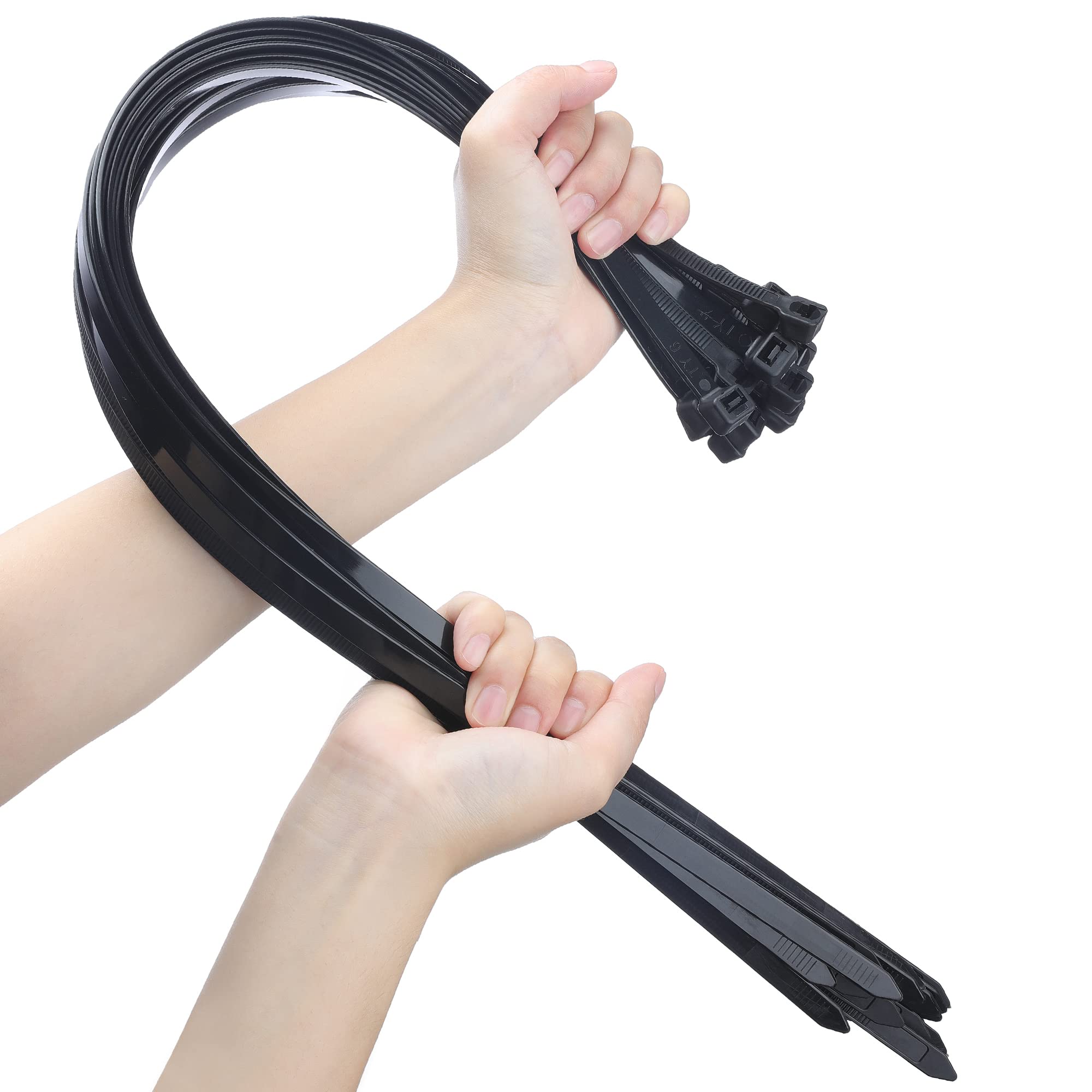 Zip Ties Doter, 26 Cm, Nylon Pesado, 30 Pacotes, 90,7 Kg De Carga