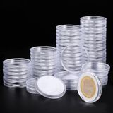 Cápsulas De Moedas Utron 60p De Plástico Transparente Para Dólar De Prata De 40 Mm