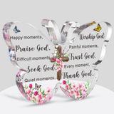 Presentes Cristãos Decorativos Em Acrílico Barydat Louve God
