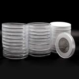 Cápsulas Para Moedas Befantasway Clear Plastic 20 Unidades 19/21/25/30/40 Mm