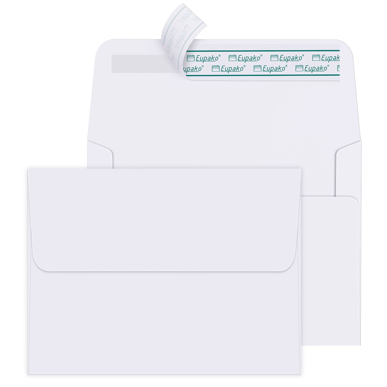 Envelope Eupako A2 Com 250 Unidades De Papel Branco Self Seal 11x14cm