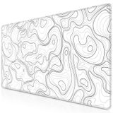 Mouse Pad Canjoy Topographic Contour 80x30cm Para Jogos/escritório