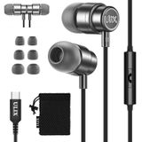 Fones De Ouvido Usb C Ulix Rider Com Microfone Para Iphone 15 Pro Max Plus