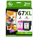 Cartucho De Tinta Teckkin 67xl Remanufaturado Para Hp Deskjet 2700