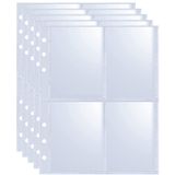 Mangas Binder Withyu, Pacote Com 40, 320 Bolsos, 6 Anéis, A5, Ultra-transparentes