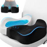 Almofada De Assento Cushyoasis Memory Foam Para Escritório, Carro, Cadeira De Rodas
