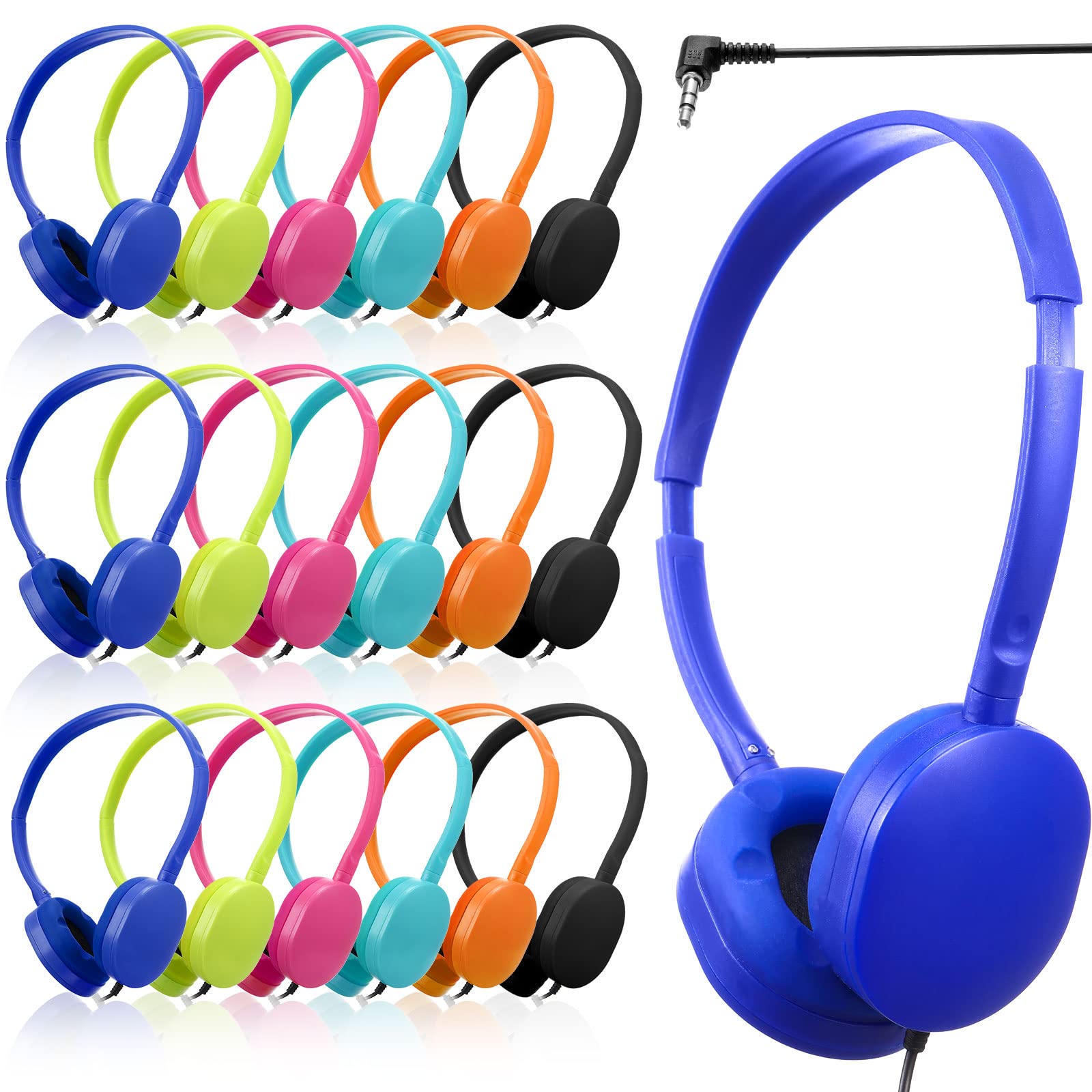 Fones De Ouvido Konohan Kids Classroom School Set 18 Multicoloridos