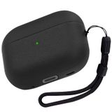 Capa Para Airpods Pro 2 Nunwiza Tpu De Couro Com Cordão