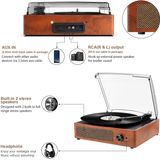 Toca-discos De Vinil Toca-discos Cotsoco Com Bluetooth E Alto-falante