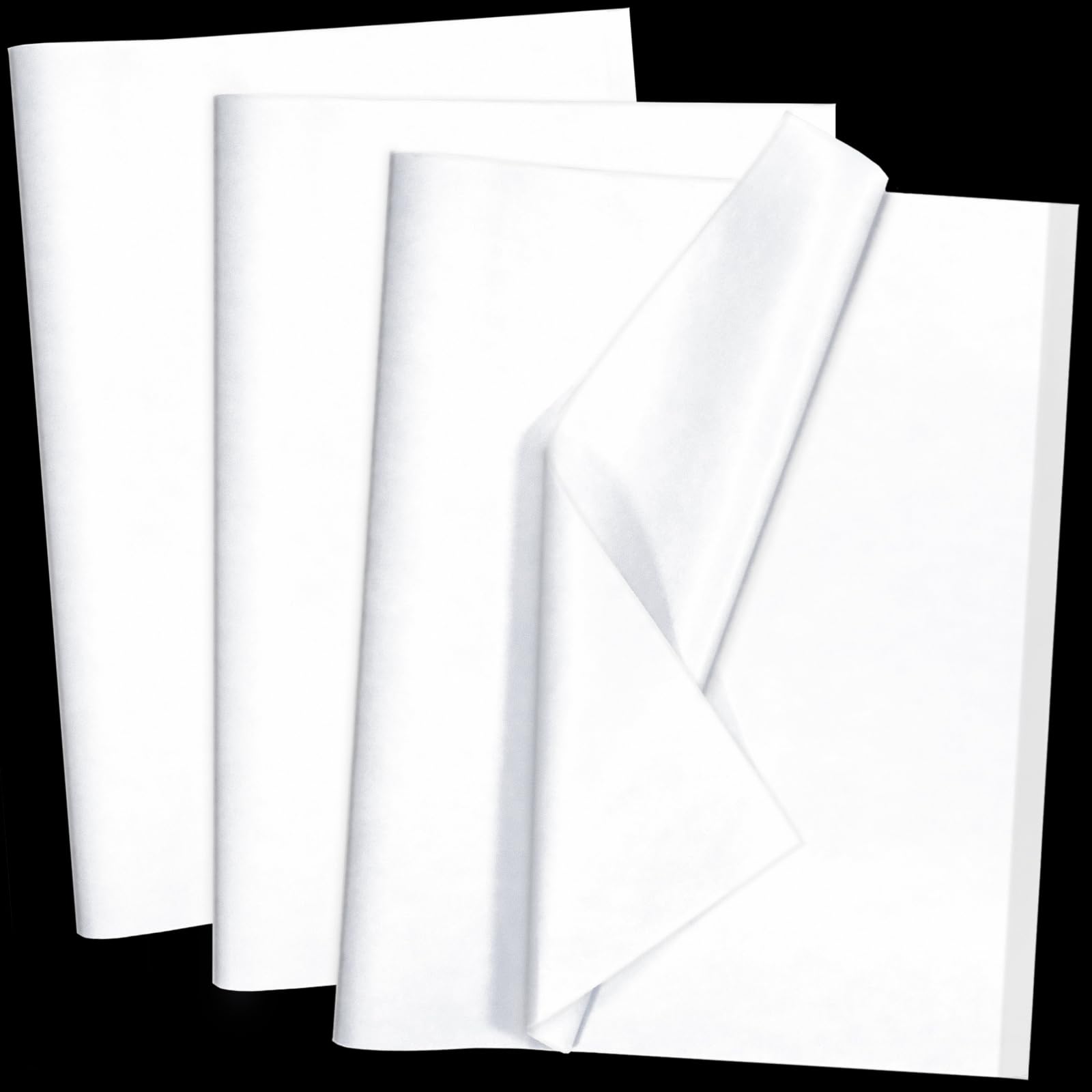 Papel De Seda Artdly White 100 Folhas 35,56 X 50,8 Cm
