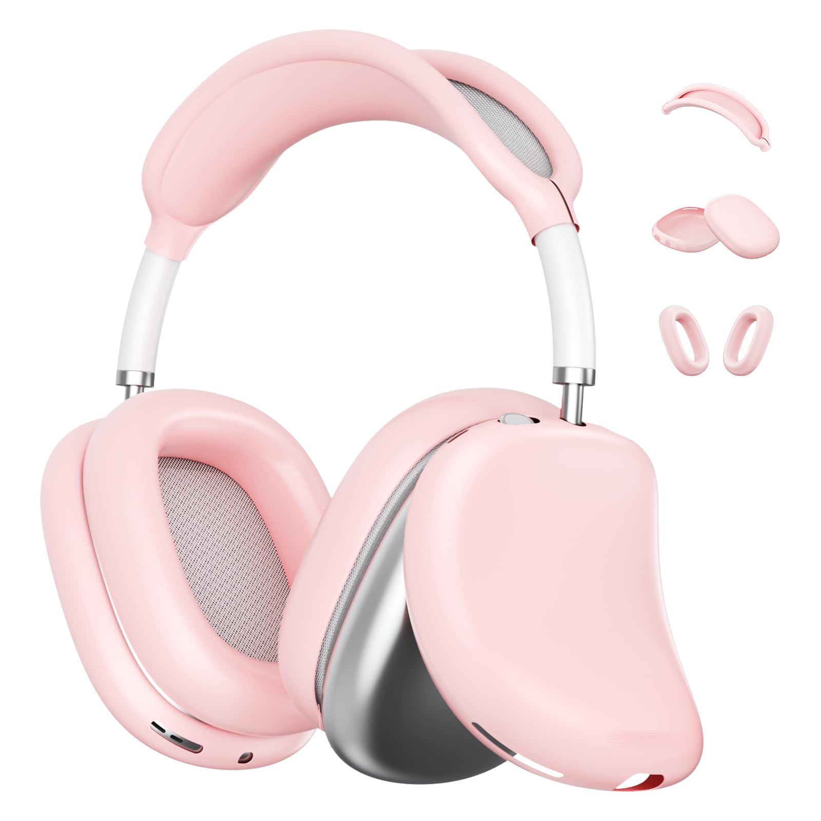 Kit De Capa Para Airpods Max Chengyaocable Pink Silicone
