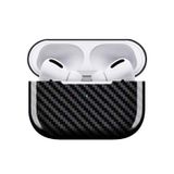 Capa Para Caixa De Carregamento Apple Airpods Pro Em Fibra De Carbono