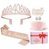 Conjunto De Decorações De Aniversário Para Mulheres De 40 Anos De Julho