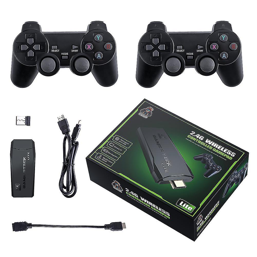 Console De Tv Game Stick 4k Sem Fio Hdmi 10000+ Games +2 Ctrl