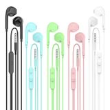 Fones De Ouvido Com Fio E Microfone, Pacote Com 5