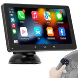Estéreo Para Carro Akamate, Tela De Toque Qled De 7 Polegadas Com Carplay E Android Auto